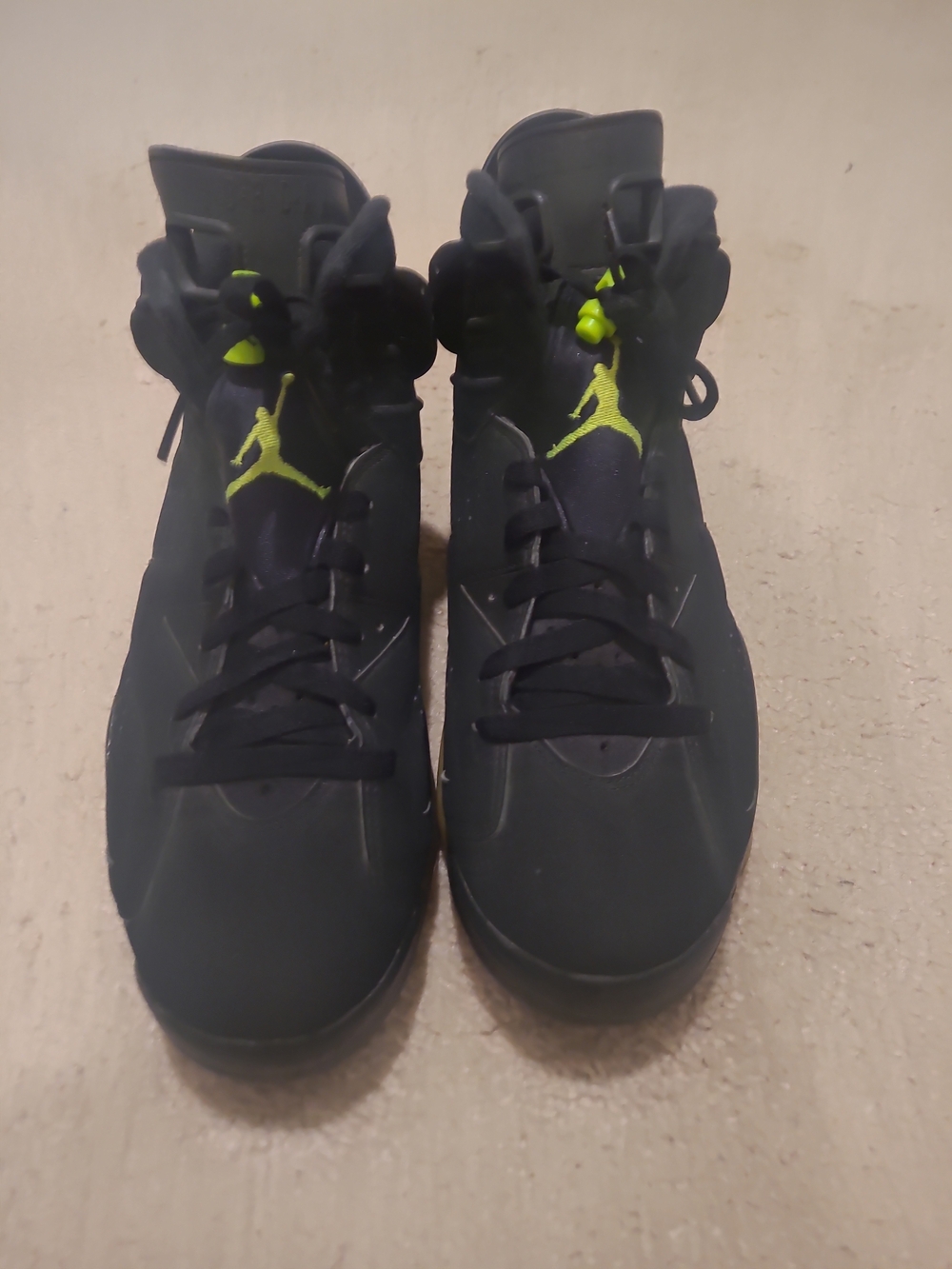 Jordan Air Jordan 6 Retro Electric Green Black High Top Mens Size 10.5m